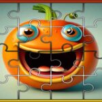 Halloween-Kürbis-Puzzlespiel